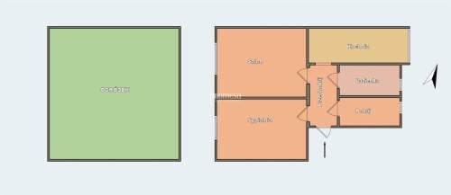 3 pokoje/rozkład/wysoki parter/ogródek