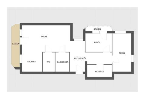 Mieszkanie na parterze 71 m2
