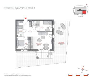 3 pokojowe mieszkanie w Oliwie, odbiór 2024. Duży ogród