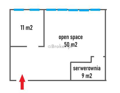 Podgórze Biuro 73 m2 Open space salka serwer
