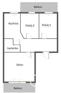 Warszewo, 3 pokoje, 2 balkony, parking, komórka 