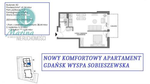 NOWY WYKOŃCZONY APARTAMENT - WYSPA SOBIESZEWSKA