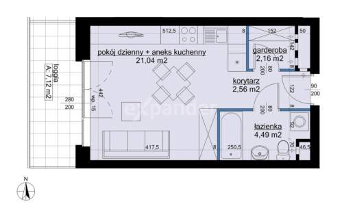 SŁoneczna kawalerka w zielonej okolicy Centrum